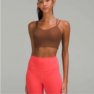 Lululemon Like a Cloud Ribbed Longline Bra Light Support Sz 4